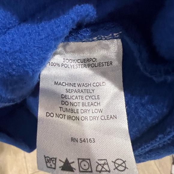 Calvin Klein Large Blue Fleece Women's Jacket - Picture 8 of 10